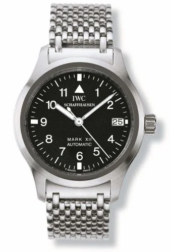 IWC Pilot's Watch Mark XII Stainless Steel / Black / Bracelet IW3241-02 (IW324102)